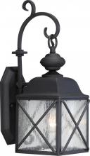 Nuvo 60/5621 - Wingate - 1 Light - 6" Wall Lantern with Clear Seed Glass - Textured Black Finish