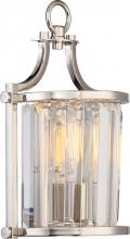 Nuvo 60/5766 - Krys- 1 Light Crystal Accent Wall Sconce - Polished Nickel Finish