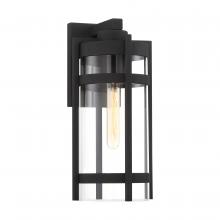  60/6573 - Tofino - 1 Light Large Wall Lantern - Clear Glass - Textured Black Finish