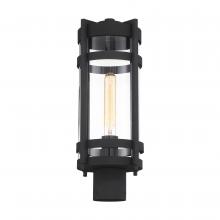 Nuvo 60/6575 - Tofino - 1 Light Post Lantern - Clear Glass - Textured Black Finish