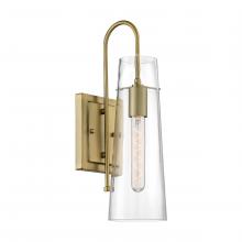 Nuvo 60/6859 - Alondra - 1 Light Sconce with Clear Glass - Vintage Brass Finish