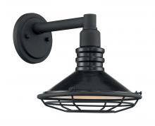 Nuvo 60/7031 - Blue Harbor - 1 Light Sconce with- Black and Silver & Black Accents Finish