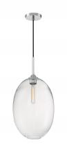 Nuvo 60/7038 - Aria - 1 Light Pendant with Seeded Glass - Polished Nickel Finish