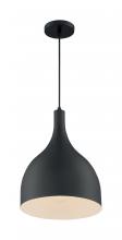Nuvo 60/7087 - Bellcap - 1 Light Pendant with- Matte Black Finish