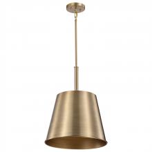 Nuvo 60/7938 - Alexis 1 Light Large Pendant; Burnished Brass and Gold Finish