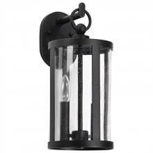  60/8113 - Broadstone; 2 Light Large Wall Lantern; Matte Black with Clear Seeded Glass