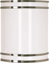 Nuvo 62/1045 - Glamour LED - Wall Sconce with White Acrylic Lens - Brushed Nickel Finish