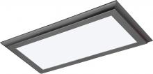  62/1172 - Blink Plus Profile - 22W- 12" x 24" Surface Mount LED - 3000K - Gun Metal Finish - 100-277V