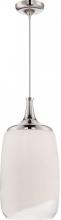 Nuvo 62/344 - Horizon - LED Glass Pendant with White To Clear Glass