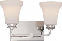  62/427 - Cody - 2 Light Vanity Fixture with Satin White Glass - LED Omni Included