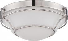 Nuvo 62/529 - Baker - LED Flush Fixture with Satin White Glass