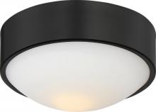 Nuvo 62/773 - Perk - 9'' LED Flush with White Glass - Aged Bronze Finish