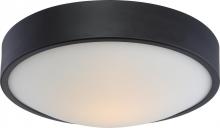 Nuvo 62/776 - Perk - 13'' LED Flush with White Glass - Aged Bronze Finish