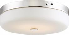  62/981 - LED 20W - Flush with Frosted Glass - Polished Nickel Finish- 120-277V