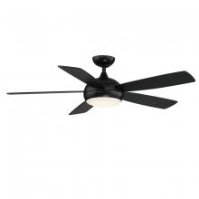 WAC Smart Fan Collection F-005L-MB - Odyssey Matte Black WITH LUMINAIRE