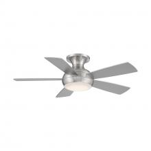 WAC Smart Fan Collection F-034L-BN - Odyssey Flush 44" Brushed Nickel WITH LUMINAIRE