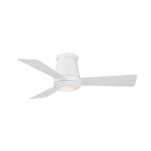 WAC Smart Fan Collection F-036L-MW - Hug 44" Matte White WITH LUMINAIRE