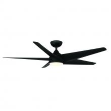 WAC Smart Fan Collection F-071L-MB - Viper Matte Black WITH LUMINAIRE