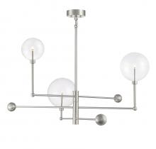  M100100BN - 3-Light Chandelier in Brushed Nickel