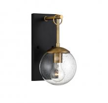  M50029ORBNB - 1-Light Outdoor Wall Lantern in Oil Rubbed Bronze with Natural Brass