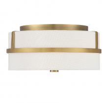 Savoy House Meridian M60065NB - 2-light Ceiling Light In Natural Brass