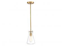 Savoy House Meridian M70063NB - 1-Light Pendant in Natural Brass