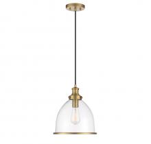  M70119NB - 1-Light Pendant in Natural Brass