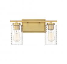  M80037NB - 2-Light Bathroom Vanity Light in Natural Brass