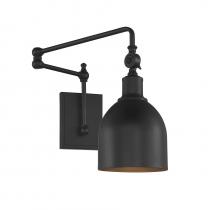  M90019MBK - 1-Light Adjustable Wall Sconce in Matte Black