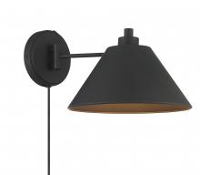 Savoy House Meridian M90086MBK - 1-Light Wall Sconce in Matte Black