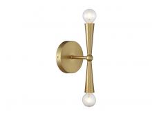  M90110NB - 2-Light Wall Sconce in Natural Brass