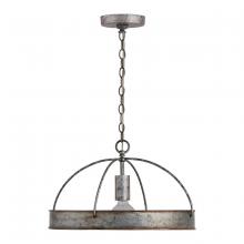 Austin Allen & Co. 9E362A - 1-Light Pendant in Antiqued Galvanized Metal with Rustic Cage Dome Shade