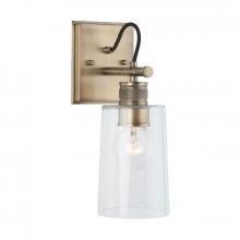 Austin Allen & Co. 9D319A - 1-Light Glass Sconce with Aged Brass finish
