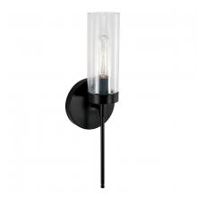 Austin Allen & Co. AA1016MB - Sconce in Matte Black with Clear Glass