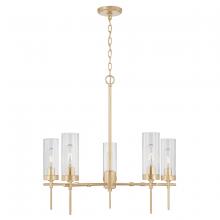 Austin Allen & Co. AA1017SF - 5-Light Chandelier in Soft Gold with Clear Glass