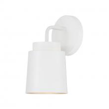 Austin Allen & Co. AA1035WE - 5"W x 9.50"H Sconce in Matte White with Soft Gold Interior