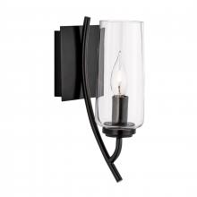 ELK Home 8153-ADB-CL - Tulip 11.75&#39;&#39; High 1-Light Sconce - Acid Dipped Black